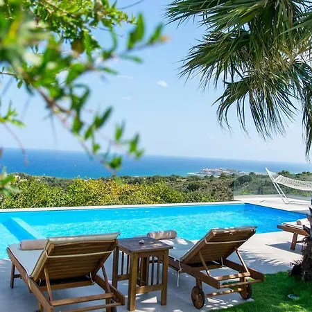 Infinity Villa With Pool, Bbq And Ping-Pong Table, 1Km From The Beach Atsipopoulo